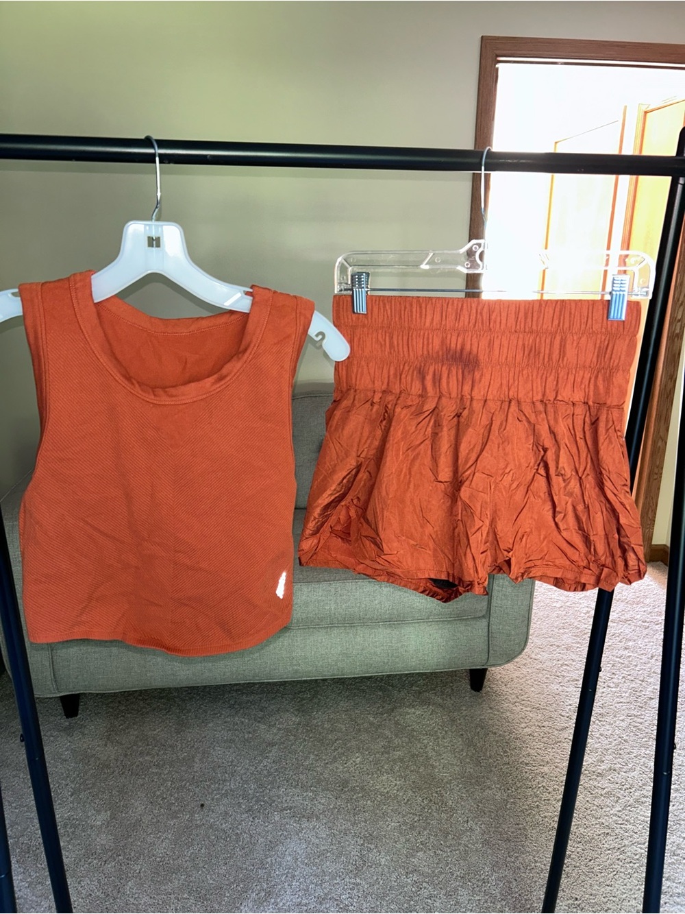 FP Movement by Free People Orange Athletic Shorts Set